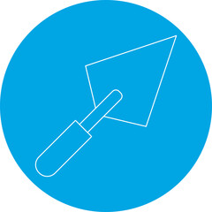 Plastering Trowel icon single vector illustration