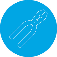 Pliers icon single vector illustration
