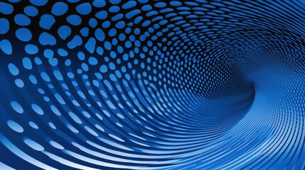 Abstract Blue Vortex: A Digital Art Exploration of Depth and Pattern