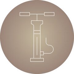 Hand Air Pump icon single vector illustration