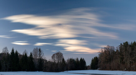 Polar stratospheric clouds