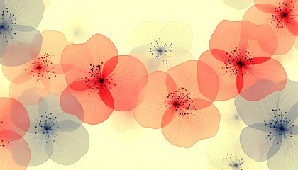 Peach Blossom Spring Background Design