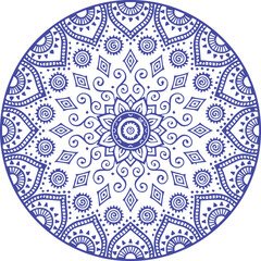 Beautiful flower art and mandala vector design