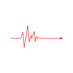 heart beat cardiogram element