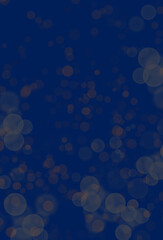 abstract background with bokeh. blue, gold, lights