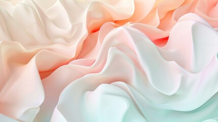 Obraz premium Abstract Pastel Fabric Drape Wallpaper