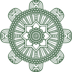 Beautiful flower art and mandala vector design