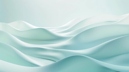Fototapeta premium Abstract Teal Wave Wallpaper