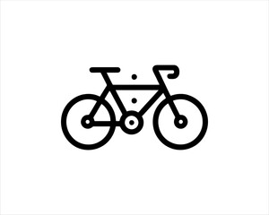 Fototapeta premium bicycle isolated on white background