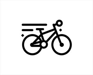 Fototapeta premium bicycle icon vector illustration