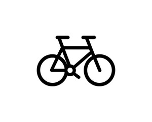 Fototapeta premium Bicycle logo design icon symbol vector illustration.