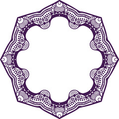 Beautiful flower art and mandala vector design