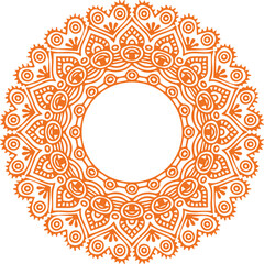 Beautiful flower art and mandala vector design