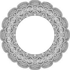 Beautiful flower art and mandala vector design