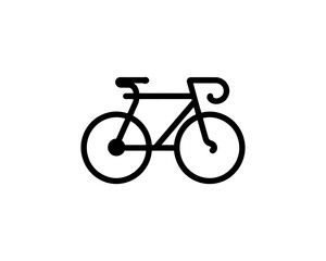 Fototapeta premium Bicycle logo design icon symbol vector illustration.