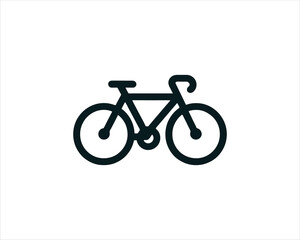 Obraz premium Bicycle logo design icon symbol vector illustration.