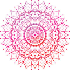 Vector abstract mandala pattern. Art on the wall. Coloring book Lace pattern The tattoo. Design for a wallpaper Paint shirt and tile Sticker Design, Decorative circle ornament in ethnic oriental style