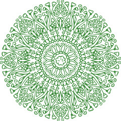 Beautiful flower art and mandala vector design