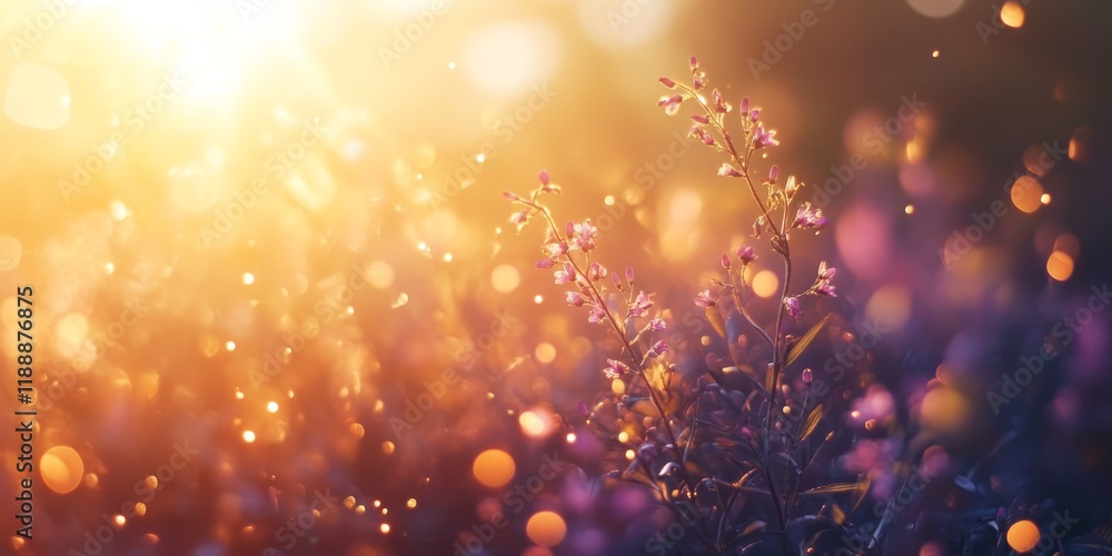 Leinwandbilder bright light glare creates a stunning bokeh effect in the background, enhancing the visual impact of