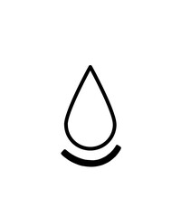 Fototapeta premium black line free water illustration on a white background