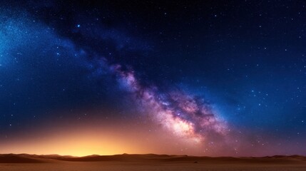 Obraz premium Stunning Night Shot of the Milky Way Over the Namib Desert