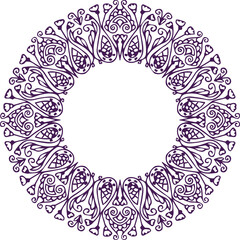 Beautiful flower art and mandala vector design