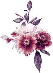 Anemones Clipart, Arrangement, Blossom Clipart