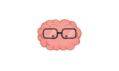 
Human brain icon. Mind symbol