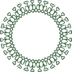 Beautiful flower art and mandala vector design