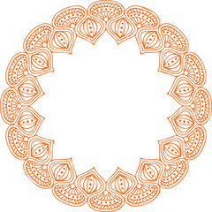 Beautiful flower art and mandala vector design