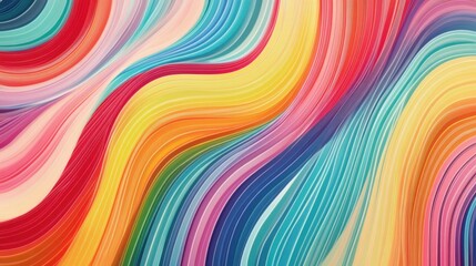 Naklejka premium Vibrant Abstract Swirl of Colors