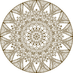Beautiful flower art and mandala vector design