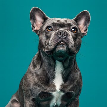 bulldogs ai image with solid background