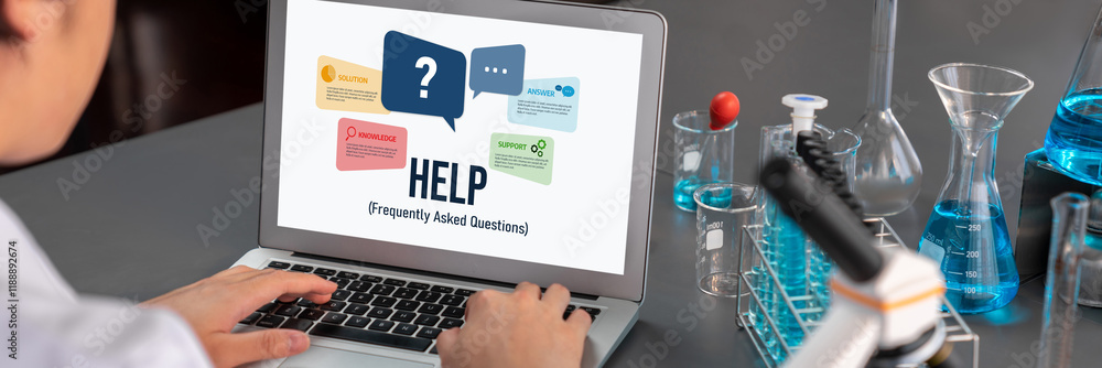 Poster help screen on the website provide answer to faq frequently asked question brisk with knowledge info