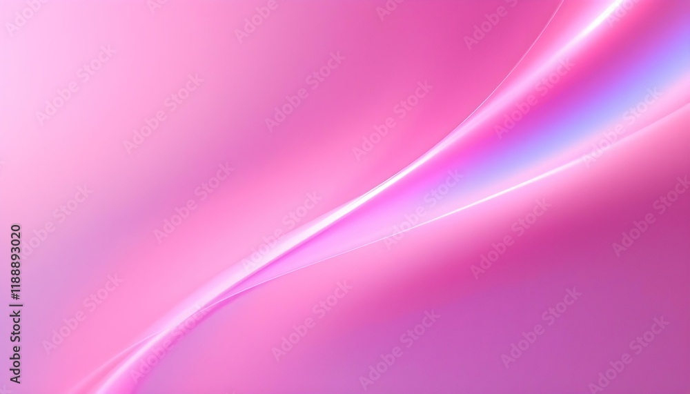 Poster Abstract pink background with simply curve lighting element. Abstract waves in pastel colors create a soothing, modern background. Fluid abstract design with pink gradient trendy background