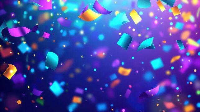 Vibrant Celebration: A Symphony of Colorful Confetti