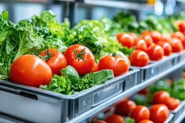 Fresh vegetable harvest local market produce display vibrant environment close-up view healthy living concept