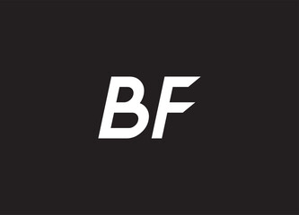 BF letter logo and initial logo design