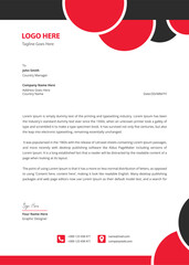 Fototapeta premium Corporate modern letterhead template design vector illustration