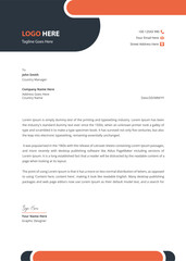 Corporate modern letterhead template design vector illustration