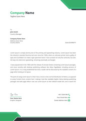 Corporate modern letterhead template design vector illustration