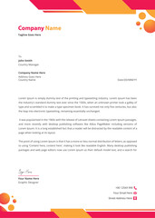Corporate modern letterhead template design vector illustration