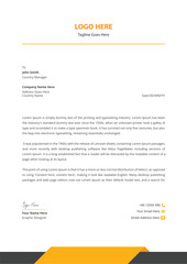 Corporate modern letterhead template design vector illustration
