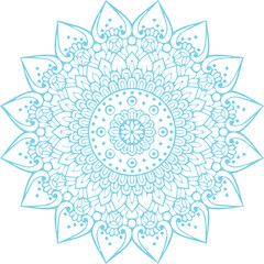 Beautiful flower art and mandala vector design