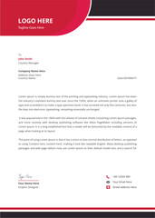 Corporate modern letterhead template design vector illustration