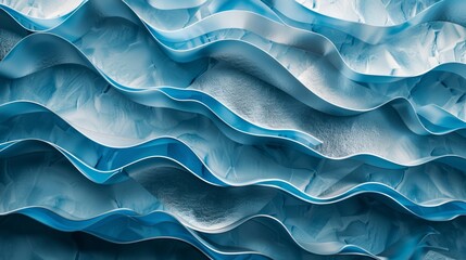 Abstract Blue Wave Wallpaper
