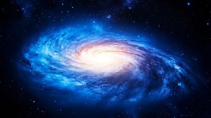 Celestial Spiral Galaxy - Cosmic swirl, stellar dust, vibrant nebula, galactic core, universe expanse. Symbolizes creation, mystery, infinity, power, wonder.