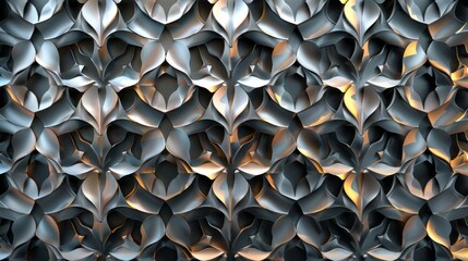 Fototapeta premium Abstract Carved Pattern Wallpaper