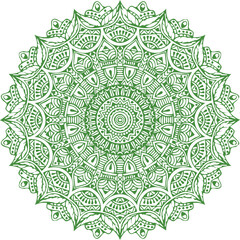 Beautiful flower art and mandala vector design