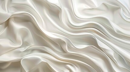 Fototapeta premium Abstract White Silk Drape Wallpaper